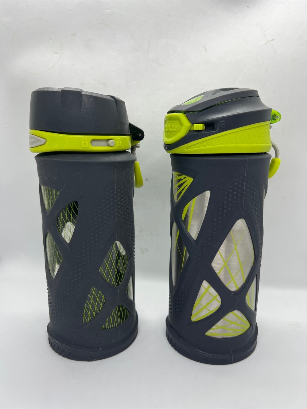 Set of 2 Zulu Travel Water Bottles with Silicone Sleeve